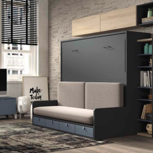 Cama de 135 abatible horizontal con sofa