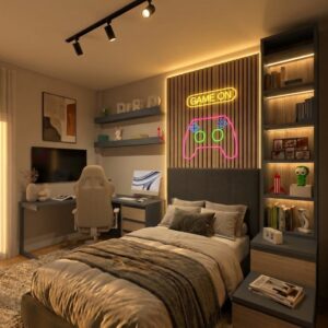 Diseño con IA habitacion Juvenil